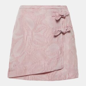 Ganni Jacquard wrap skirt