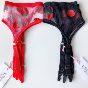 Garter Belt Red Strawberries