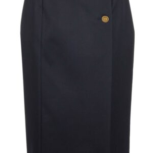 Givenchy Gabardine Wrap Skirt