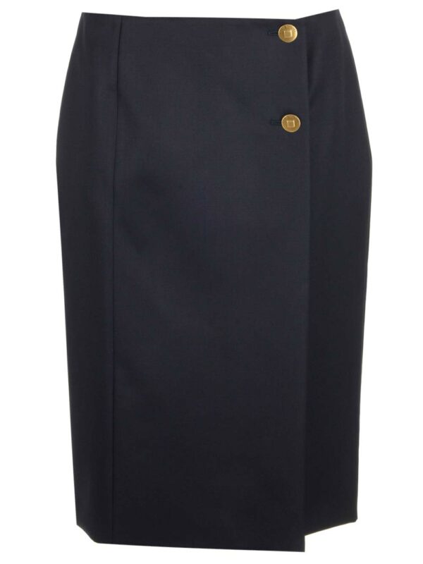 Givenchy Gabardine Wrap Skirt