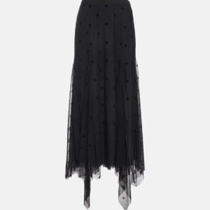 Givenchy Polka-dot tulle midi skirt