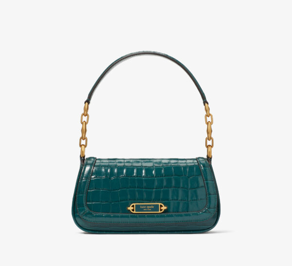 Gramercy Croc-embossed Small Flap Shoulder Bag