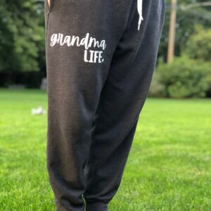 Grandma Life Joggers | Custom Made Comfy Cotton Poly Blend With Pockets Gift For Nana Gigi Birthday