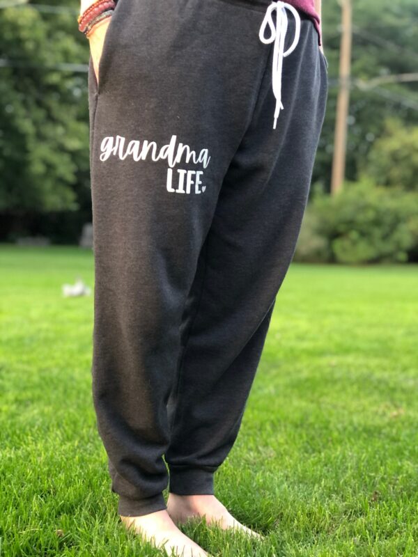 Grandma Life Joggers | Custom Made Comfy Cotton Poly Blend With Pockets Gift For Nana Gigi Birthday