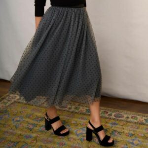 Grey Lou Lou Tulle Skirt