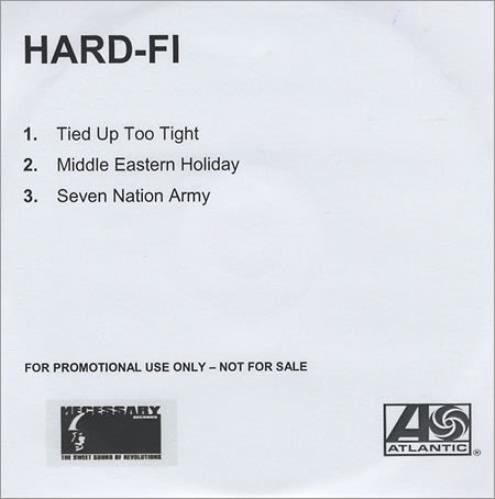 Hard-Fi Tied Up Too Tight 2005 UK CD-R acetate CD-R ACETATE