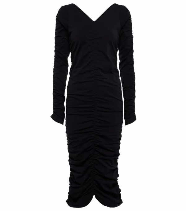 Helmut Lang Ruched midi dress