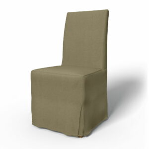 IKEA - Henriksdal Dining Chair Cover Long Skirt with Box Pleat (Standard model), Beach Beige, Outdoor - Bemz