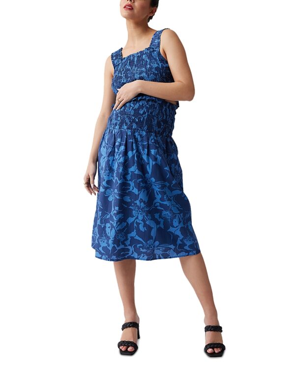 Ingrid & Isabel Maternity Poplin Floral Top & Skirt Set