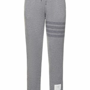 Intarsia Stripe Wool Jersey Joggers