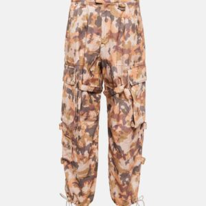 Isabel Marant Helore printed cotton cargo pants