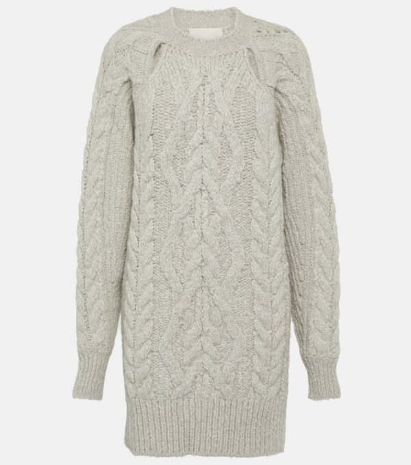 Isabel Marant Nazae cable-knit mini sweater dress