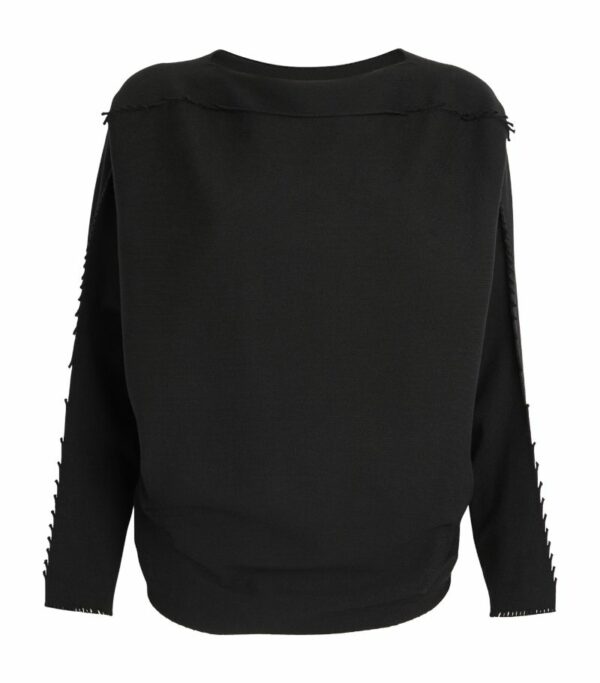 Issey Miyake Long-Sleeve Campagne Top