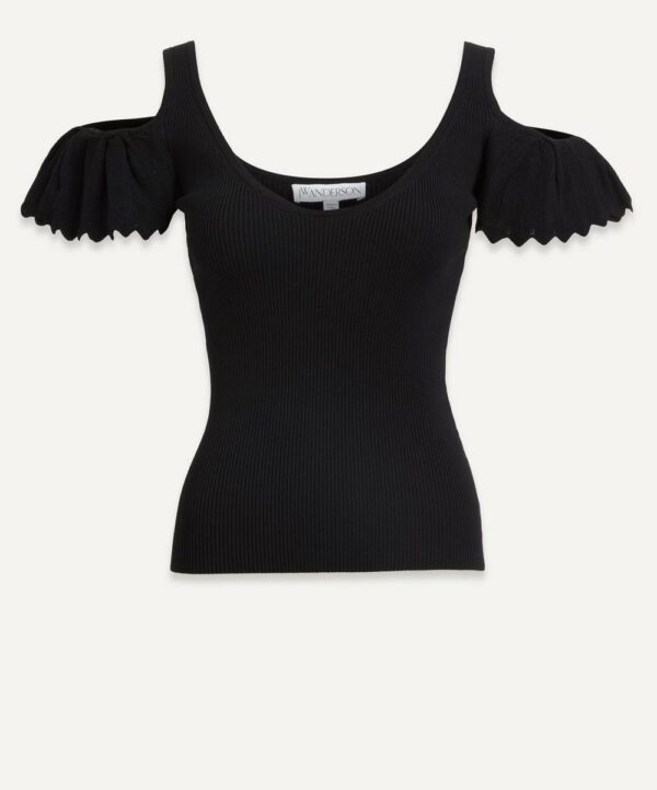 JW Anderson Women's Cold Shoulder Ruffle Top