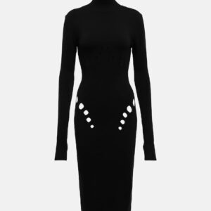 Jean Paul Gaultier Cutout wool-blend sweater dress