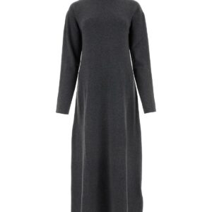 Jil Sander Dark Grey Cashmere Sweater Dress