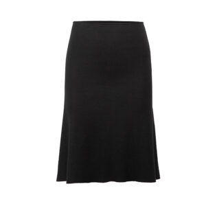 Joseph Black Wool Ruffle Accent A Line Skirt