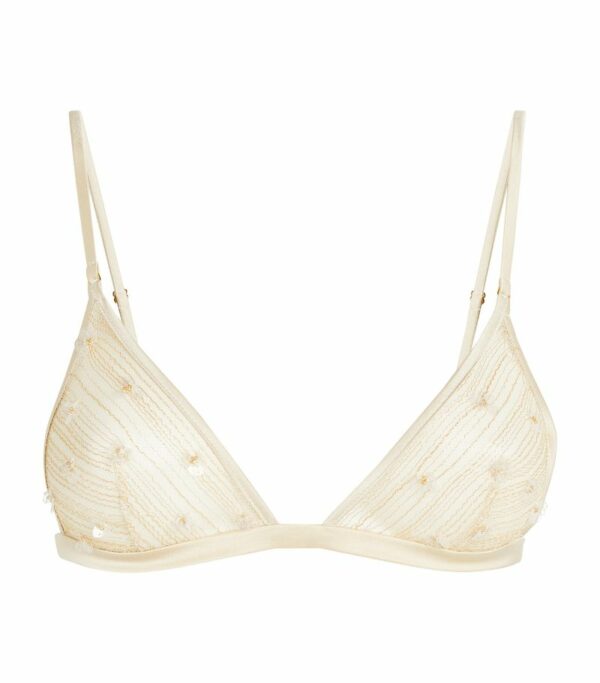 Kiki De Montparnasse Silk Forget Me Not Wireless Bra