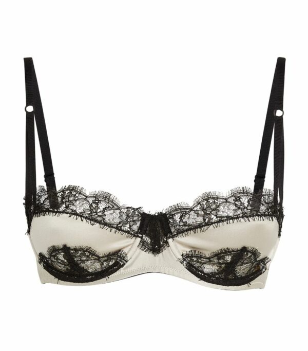 Kiki De Montparnasse Silk-Lace Inset Balconette Bra