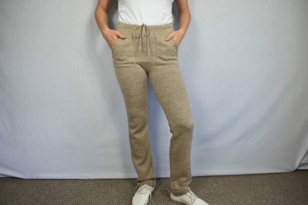 Knitted Women Trousers Wool Pants Warm Joggers Alpaca Alpaca Sweatpants Relaxed Fit Yoga Sports