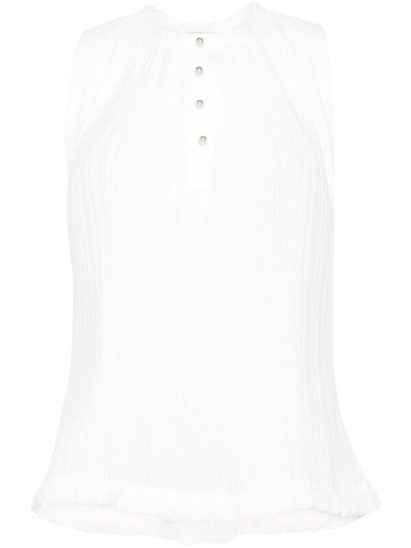 LANVIN- Pleated Sleeveless Top