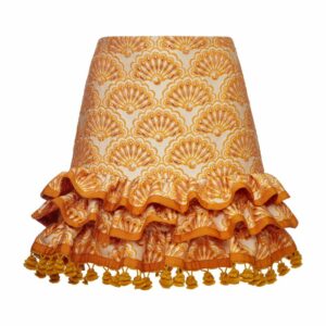 La Doublej Embroidered Ruffle Pincho Mini Skirt