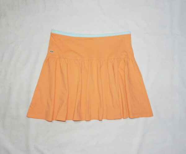 Lacoste France Rare Vintage 90S Women's Tennis Pique' Cotton Skirt. Label Size 42F, 14Uk, 12Us, | Round Waist 36