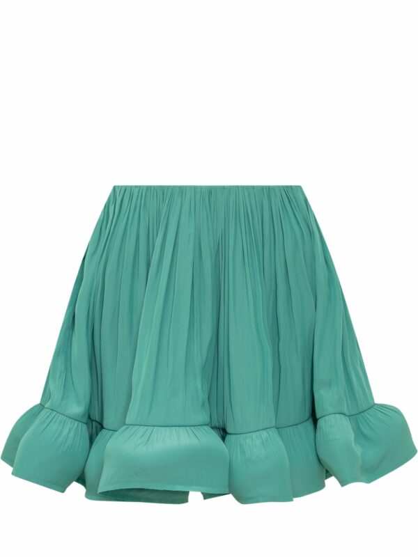 Lanvin Charmeuse Ruffle Skirt