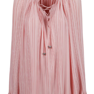 Lanvin Tie-neck Pleated Top