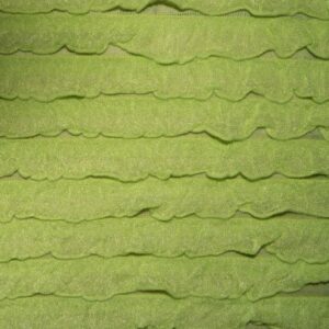 Light Green 1" Ruffle Knit Polyester Spandex Stretch Apparel Craft Fabric Skirt Dress 52"-54