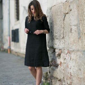 Linen Dress Oh Happy Day Soft Linen Washed Tunic The Little Black Dress