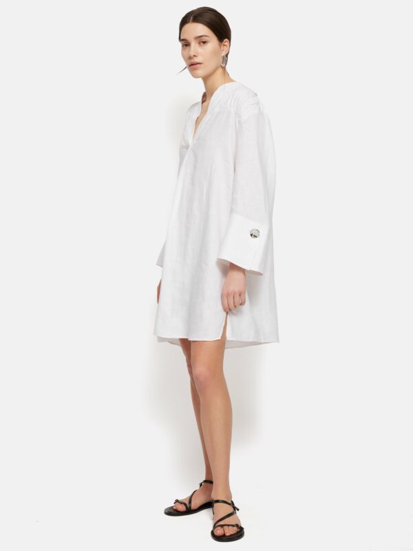 Linen Kaftan Dress White