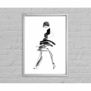 Little Black Dress 2 - Single Picture Frame Art Prints on Canvas