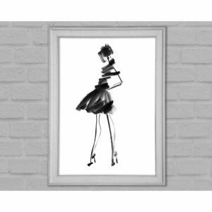 Little Black Dress Framed Print