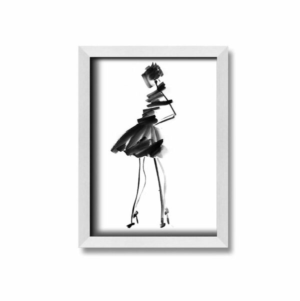 Little Black Dress Framed Print Wall Art