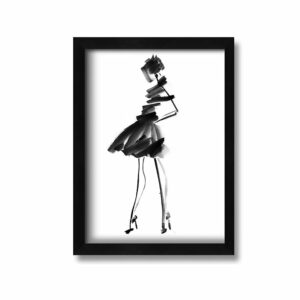 Little Black Dress - Picture Frame Graphic Art on Canvas