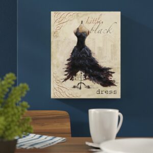 'Little Black Dress' by Tre Sorelle Studios Graphic Art Print on Wrapped Canvas