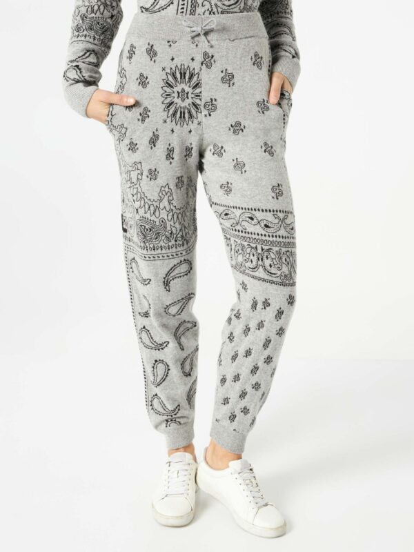 MC2 Saint Barth Woman Lightweight Knit Sweatpants With Grey Bandanna Print