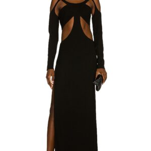 MONOT Cutout Backless Maxi Dress in Black - Black. Size 2 (also in ).