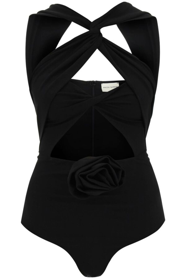 Magda Butrym Cutout Jersey Bodysuit