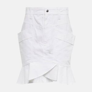 Marant Etoile Regane ruffle cotton skirt