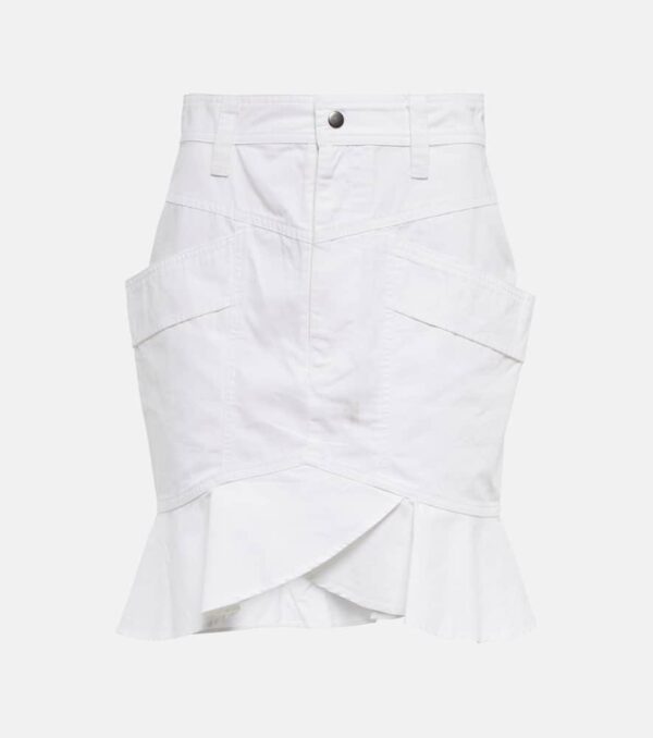 Marant Etoile Regane ruffle cotton skirt