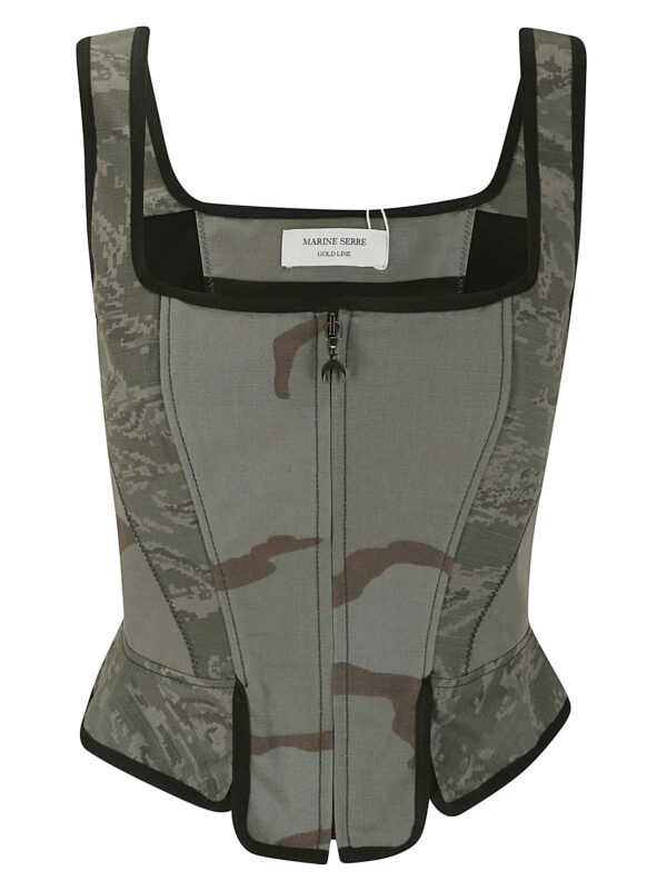 Marine Serre Camouflage Corset