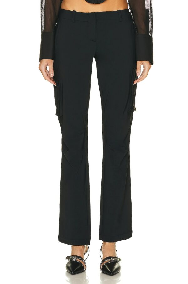 Miaou Raven Cargo Pant in Black - Black. Size S (also in L, M, XL).