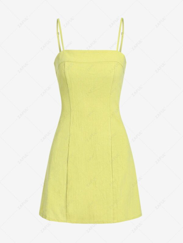 Mini Dress ZAFUL Spaghetti Strap Mini Cami Sundress M Light green