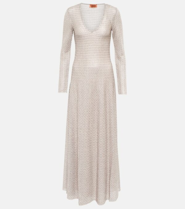 Missoni Metallic knit maxi dress