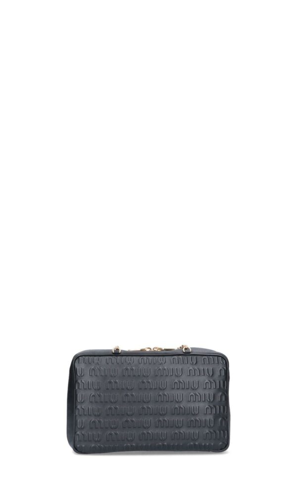 Miu Miu Logo Embossed Shoulder Bag