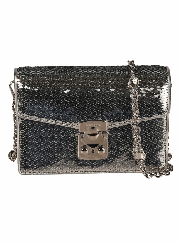 Miu Miu Metallic Flap Chain Shoulder Bag