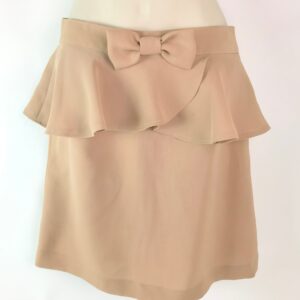 Mocha Handmade Peplum Skirt