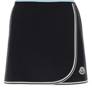 Moncler A-line Logo Patch Tennis Skirt